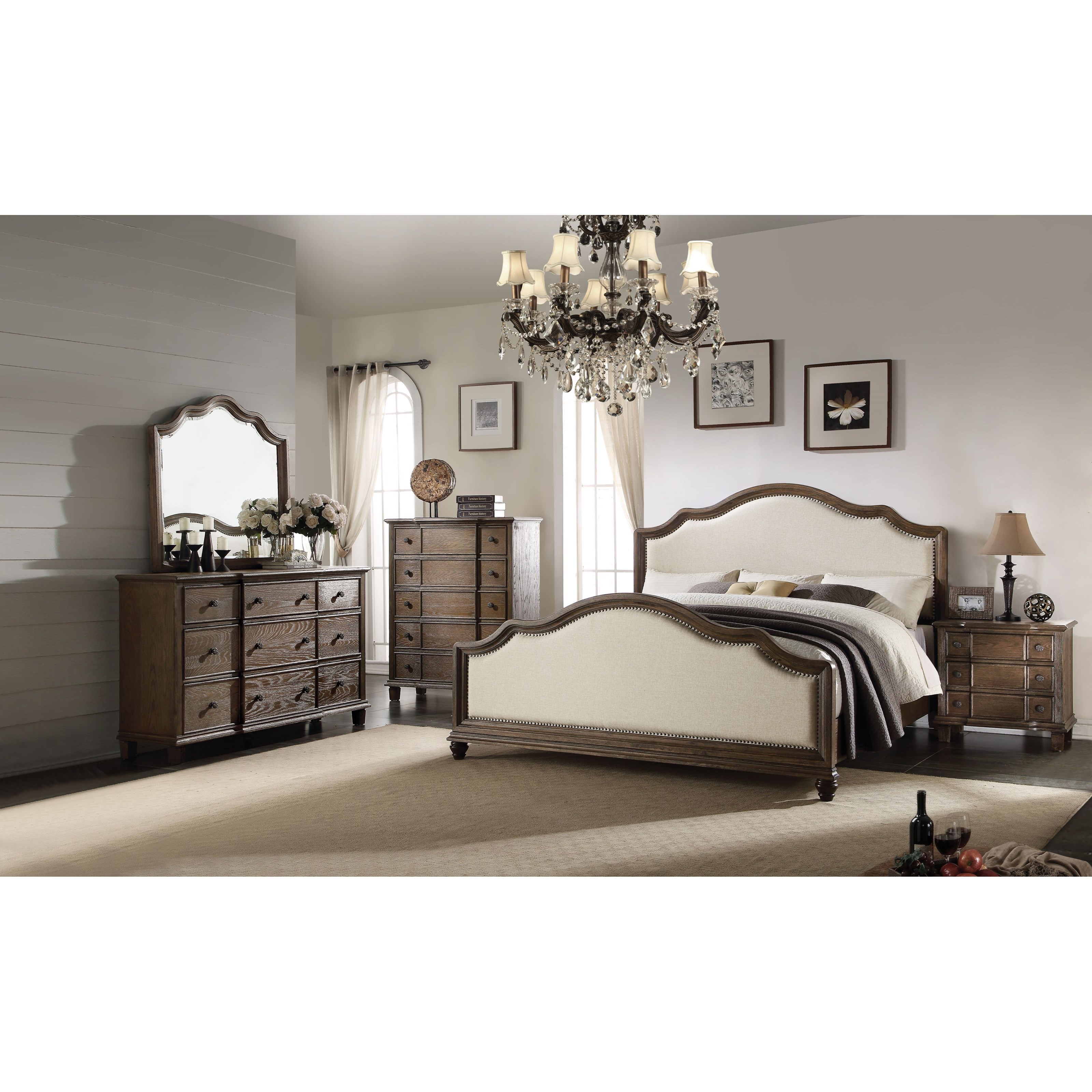 Acme Furniture Baudouin 7pc Queen Bedroom Group Value City Furniture